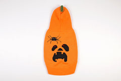 Halloween Dog Sweater Jack O' Lantern Hoodie