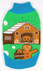 Dog Ugly Christmas Sweater - Gingerbread Home Invasion