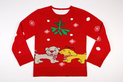 Adult Ugly Christmas Sweater - Pooch Smooch