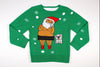 Adult Ugly Christmas Sweater Santa Selfie