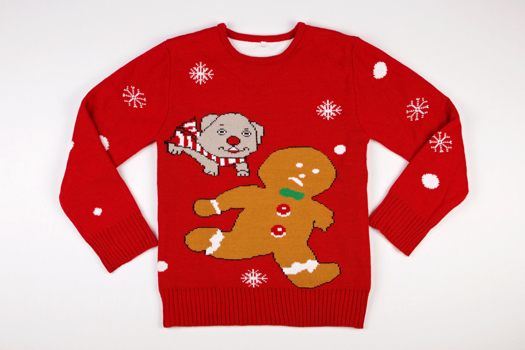 Adult Ugly Christmas Sweater Time for Treats Funky Tails