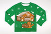 Adult Ugly Christmas Sweater Gingerbread Home Invasion
