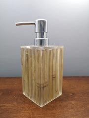 Bamboo soap dispenser