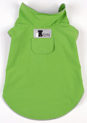 Soft Shell Dog Raincoat Green
